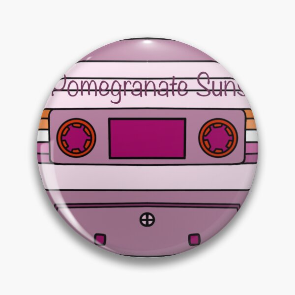 Item preview, Pomegranate Sunset Vintage Cassette Discrete Lesbian Pride designed and sold by rhodanthems.