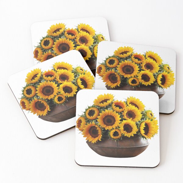 Item preview, Sunflower Bouquet – Multiple Blooms in Rustic Vase for Art Projects designed and sold by STmez Design.