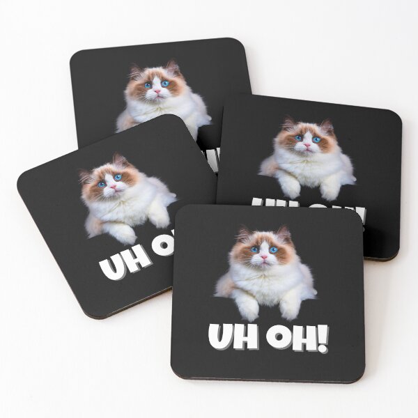 Item preview, Ragdoll Cat "UH OH!" – Funny Blue-Eyed Kitty Expression designed and sold by Fredster1966.