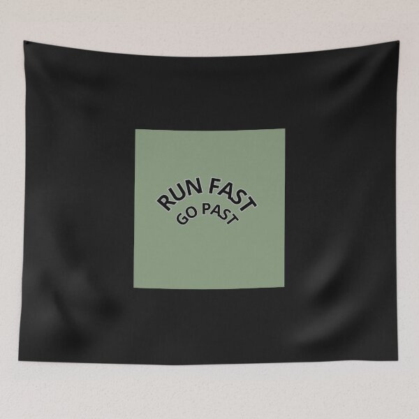 Item preview, Run Fast, Go Past - Speed and Determination Triathlon Design designed and sold by Triathlongram.