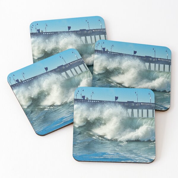 Item preview, Awesome Ocean Surf Waves Crashing Against Pier  designed and sold by DEC02.