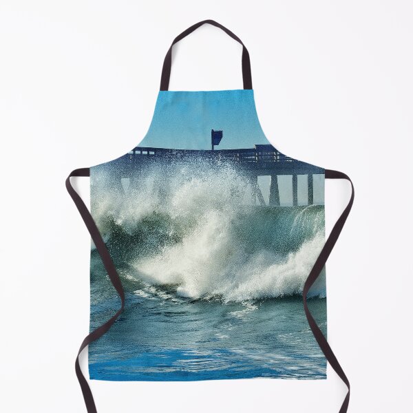 Item preview, Awesome Ocean Surf Waves Crashing Against Pier designed and sold by DEC02.