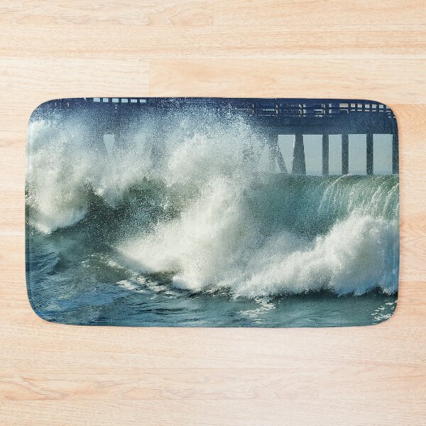 Item preview, Awesome Ocean Surf Waves Crashing Against Pier  designed and sold by DEC02.