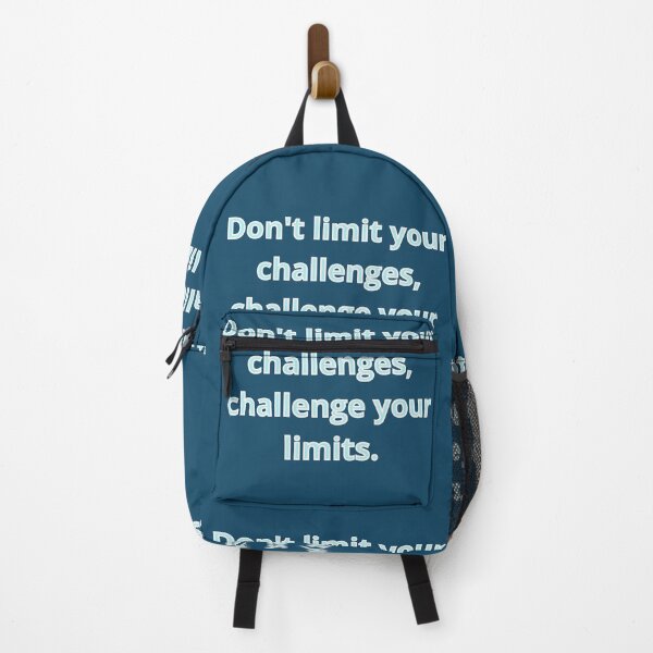 Item preview, Don't Limit Your Challenges - Challenge Your Limits Triathlon Motivation designed and sold by Triathlongram.