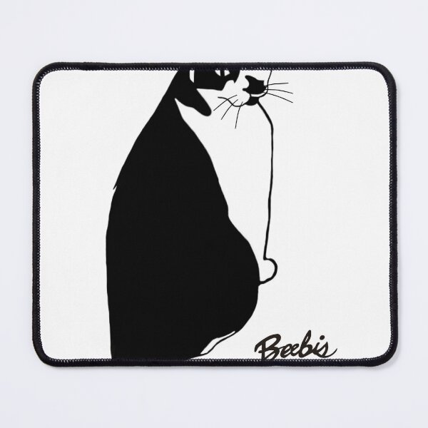 Item preview, Kitty Bobtail with an Owl face who is Tuxedo Manx Bobtail Funny Gift designed and sold by Beebis.