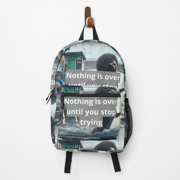 Item preview, Nothing Is Over Until You Stop Trying - Motivational Triathlon Quote designed and sold by Triathlongram.