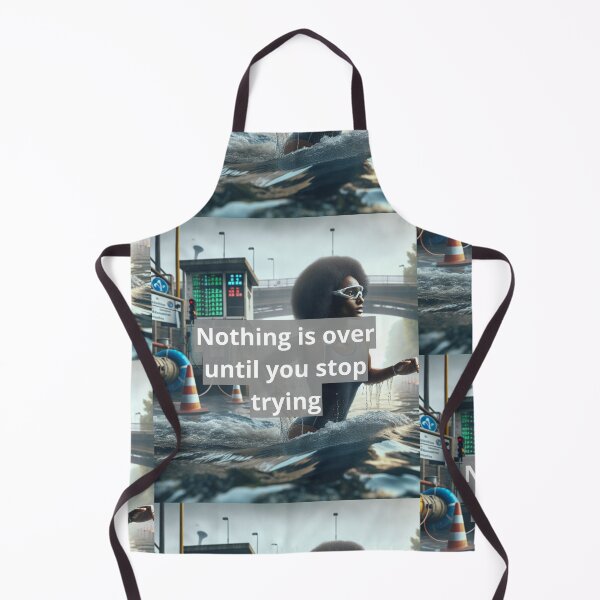 Item preview, Nothing Is Over Until You Stop Trying - Motivational Triathlon Quote designed and sold by Triathlongram.