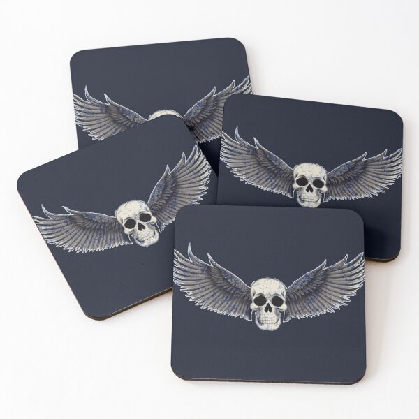 Item preview, Flying skull batik designed and sold by AuroraXGreen.