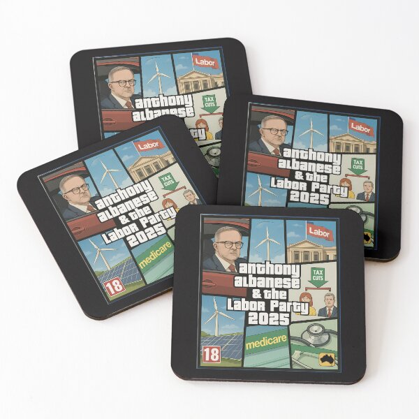 Item preview, Anthony Albanese Australian Labor Party designed and sold by CoolCrazyQuirky.