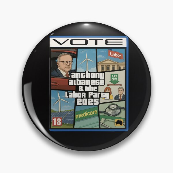 Item preview, Vote Anthony Albanese Australian Labor Party designed and sold by CoolCrazyQuirky.
