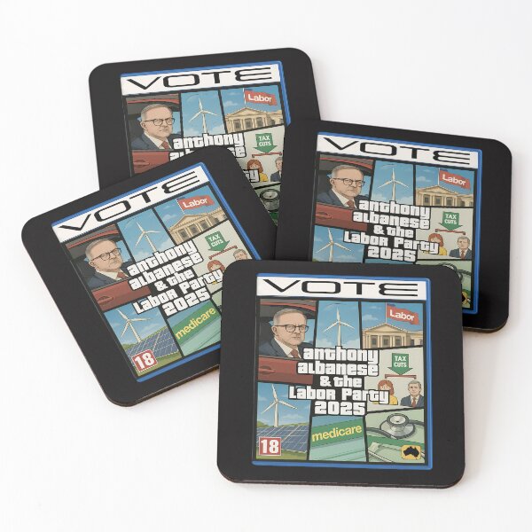 Item preview, Vote Anthony Albanese Australian Labor Party designed and sold by CoolCrazyQuirky.