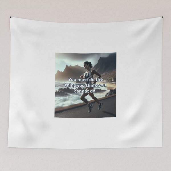 Item preview, You Must Do the Thing You Think You Cannot Do - Triathlon Motivation designed and sold by Triathlongram.