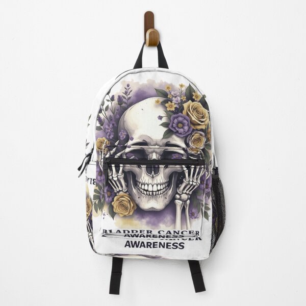 Item preview, Bladder Cancer Awareness Skull Floral  designed and sold by queenzoid.