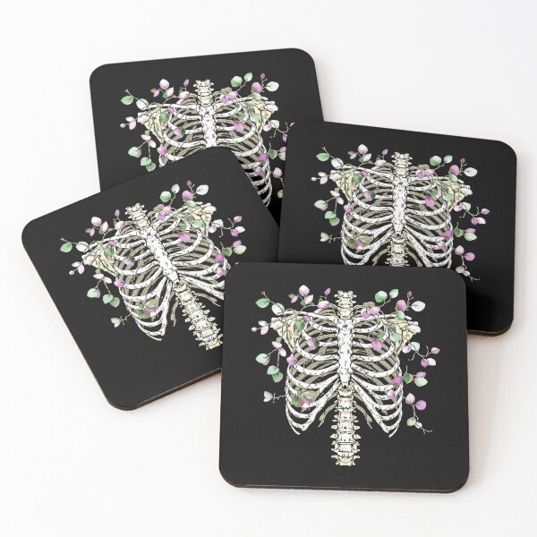 Item preview, Anatomical Ribcage Art with Eucalyptus  designed and sold by queenzoid.