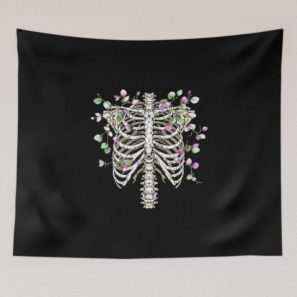 Item preview, Anatomical Ribcage Art with Eucalyptus  designed and sold by queenzoid.