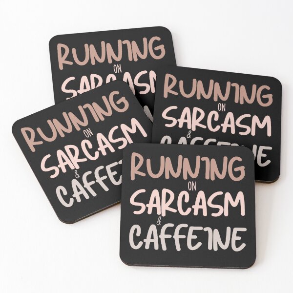 Item preview, Running on Sarcasm & Caffeine designed and sold by Alberto Dominguez.