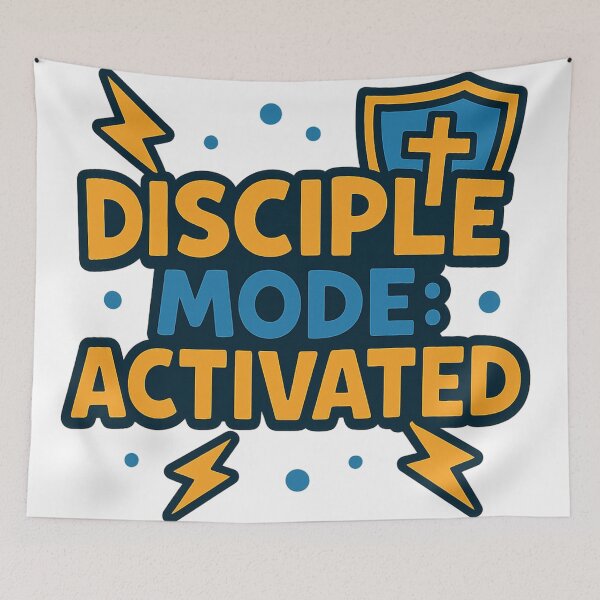 Item preview, Disciple Mode Activated  designed and sold by Flashy Flamingo.