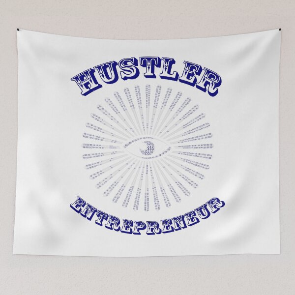 Item preview, Hustler Entrepreneur with Blue All Seeing Eye  designed and sold by teebrandz.
