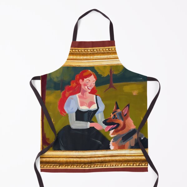 Item preview, Oil Painting with German Shepherd designed and sold by ThiccAndSik.