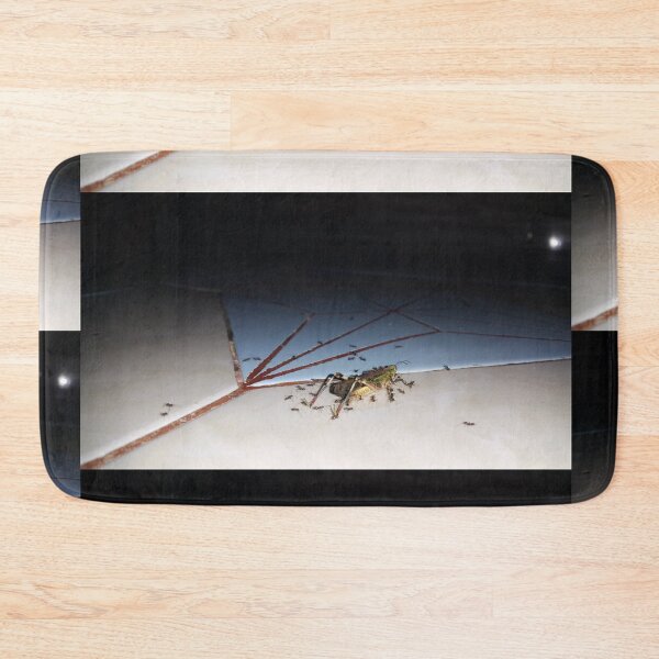Item preview, Dead grasshopper carried by ants on the floor. designed and sold by Yusuf-Design.