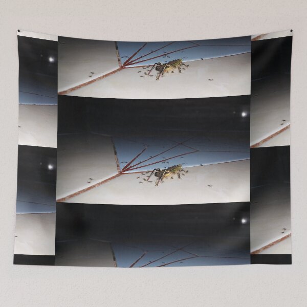 Item preview, Dead grasshopper carried by ants on the floor. designed and sold by Yusuf-Design.