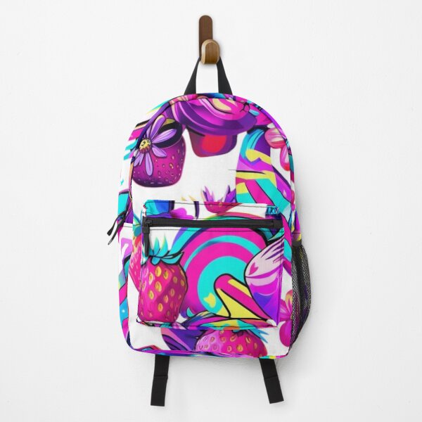 Item preview, Neon Fantasy – 80s Synthwave Strawberry Dream designed and sold by LuxuryApparels.