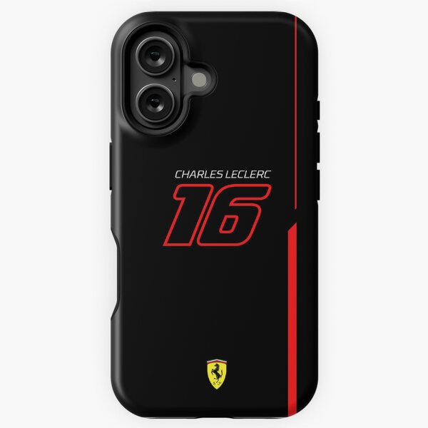 Item preview, Leclerc Noir 16 Art - Minimalist F1 Driver Black Graphic | Racing Number designed and sold by Studio F1Grid.