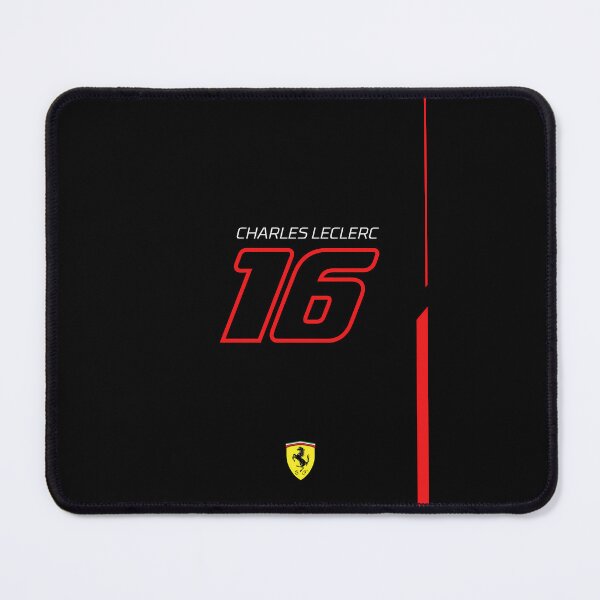 Item preview, Leclerc Noir 16 Art - Minimalist F1 Driver Black Graphic | Racing Number designed and sold by Studio F1Grid.