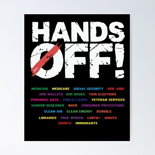 Item preview, Hands Off Our Rights Political Protest T-Shirt designed and sold by deklnwart.