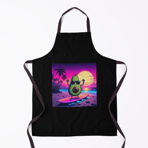 Item preview, Vaporwave Avocado Surfer – Retro 80s Neon Aesthetic designed and sold by Dino-Lune.