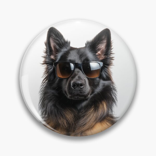 Item preview, Funny cool Belgian Sheepdog wearing sunglasses designed and sold by LazyOwlStore.