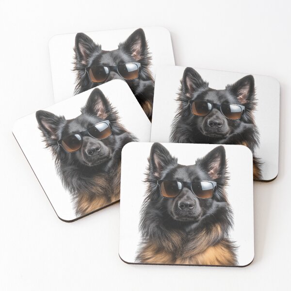 Item preview, Funny cool Belgian Sheepdog wearing sunglasses designed and sold by LazyOwlStore.