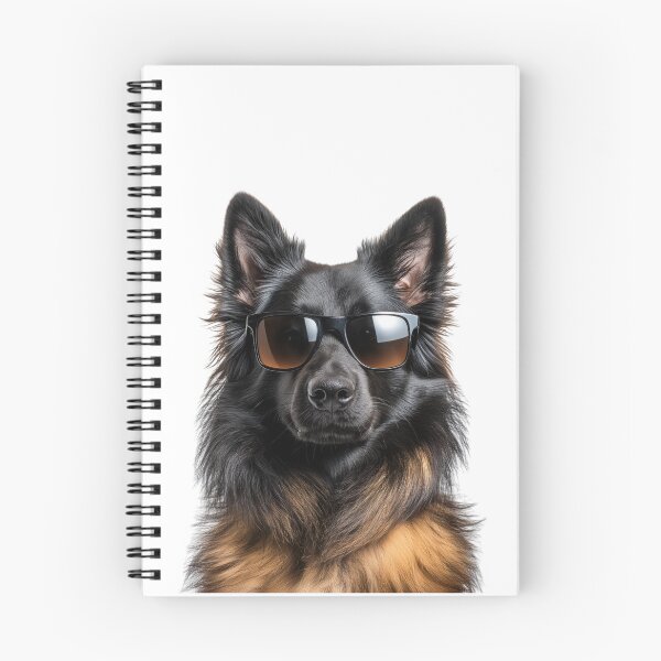 Item preview, Funny cool Belgian Sheepdog wearing sunglasses designed and sold by LazyOwlStore.
