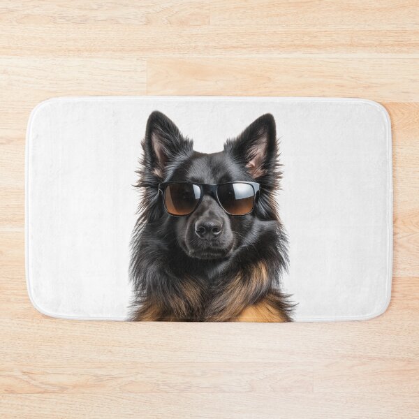 Item preview, Funny cool Belgian Sheepdog wearing sunglasses designed and sold by LazyOwlStore.