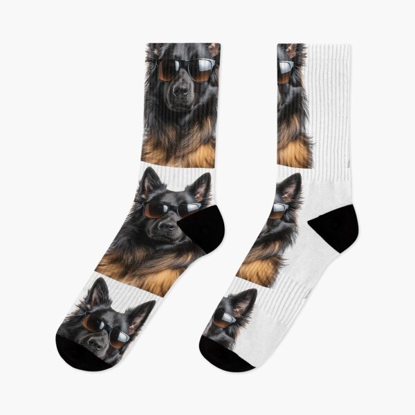 Item preview, Funny cool Belgian Sheepdog wearing sunglasses designed and sold by LazyOwlStore.