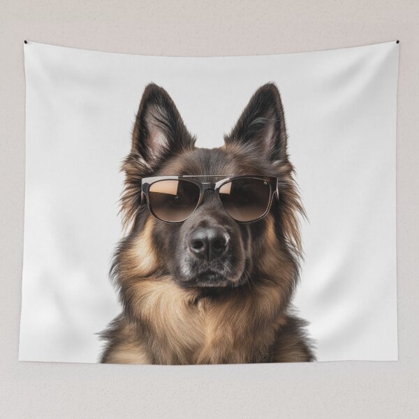 Item preview, Funny cool Belgian Tervuren Dog wearing sunglasses designed and sold by LazyOwlStore.