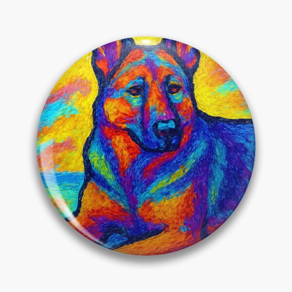 Item preview, Vibrant German Shepherd Lying Gracefully designed and sold by ChrisButler.