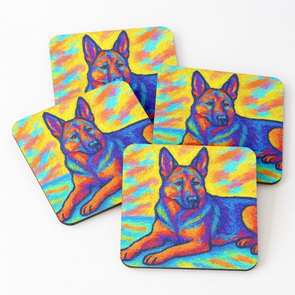 Item preview, Vibrant German Shepherd Lying Gracefully designed and sold by ChrisButler.