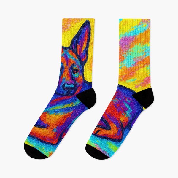 Item preview, Vibrant German Shepherd Lying Gracefully designed and sold by ChrisButler.
