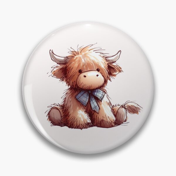Item preview, Baby highland cow designed and sold by DaintyDooodles.