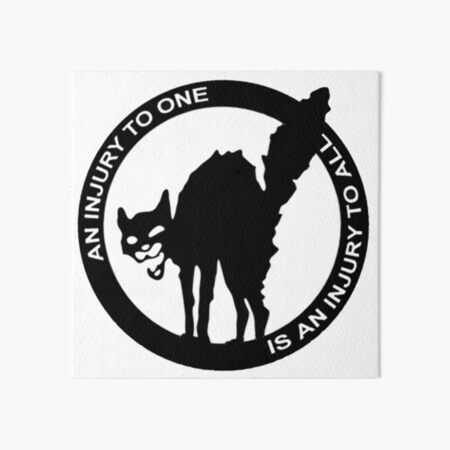 AN Injury To One Is An Injury To All - Anarcho-Syndicalist Logo Art Board Print