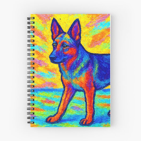 Item preview, Vibrant German Shepherd in Majestic Stance designed and sold by ChrisButler.