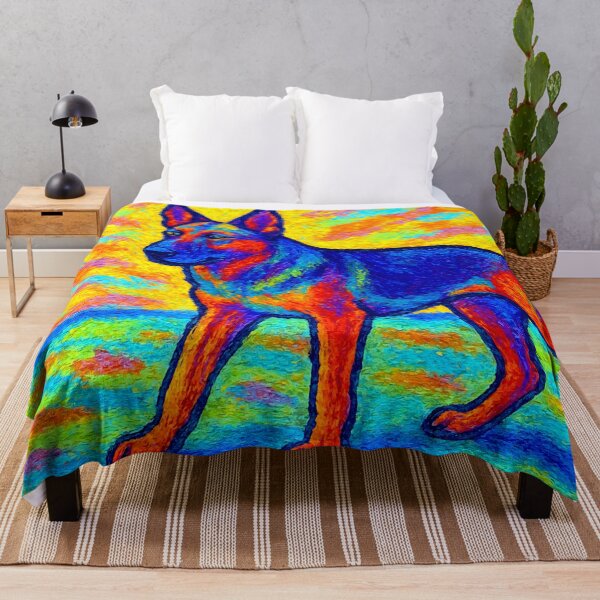 Item preview, Vibrant German Shepherd in Majestic Stance designed and sold by ChrisButler.