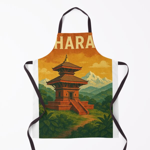 Item preview, Dharan Temple with Mountain Backdrop, Nepal designed and sold by Aryabek.