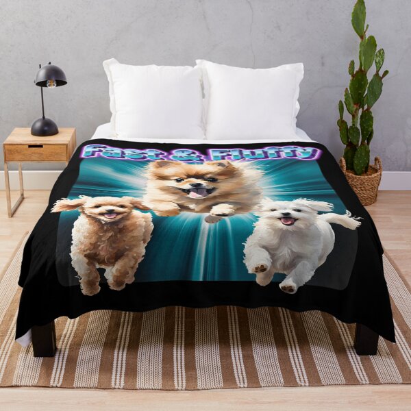 Item preview, Fast & Fluffy Running Dogs designed and sold by DogLoverTeeShop.
