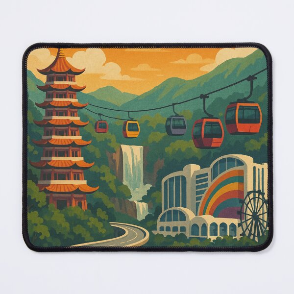 Item preview, Genting Highlands Cable Cars with Pagoda and Theme Park, Malaysia designed and sold by Aryabek.