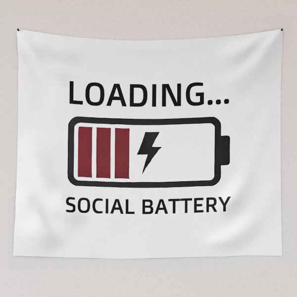 Item preview, Social Battery: Running on Empty designed and sold by TSQ.