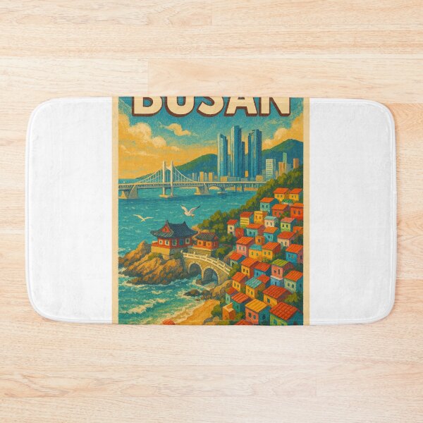 Item preview, Busan Gamcheon Culture Village and Gwangandaegyo Bridge designed and sold by Aryabek.