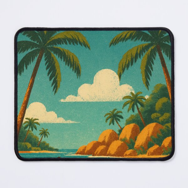 Item preview, Sunway Lagoons with Water Slide and Palm Trees designed and sold by Aryabek.