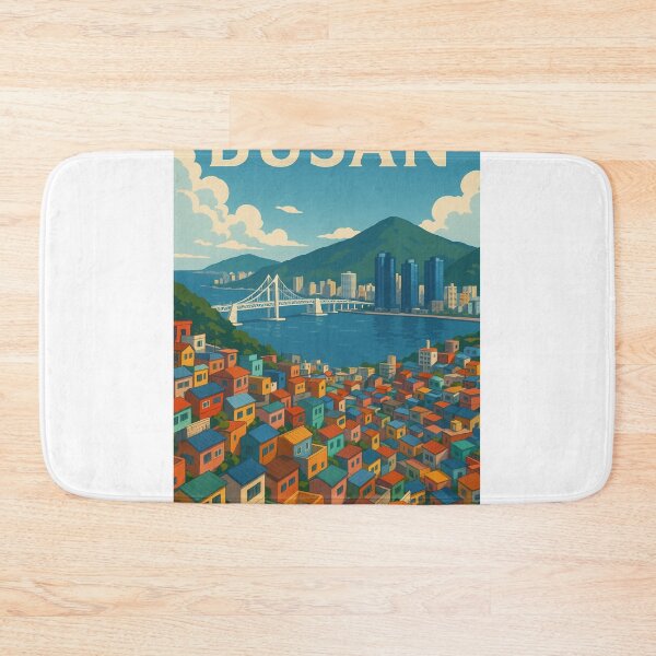 Item preview, Korea Busan Gamcheon Culture Village and Gwangandaegyo Bridge designed and sold by Aryabek.